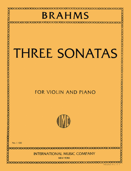 Three Sonatas, Op. 78, 100, 108 (authentic edition)