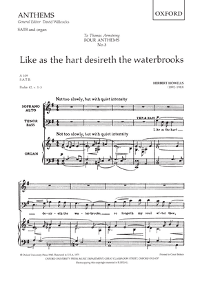 Book cover for Like as the hart desireth the waterbrooks