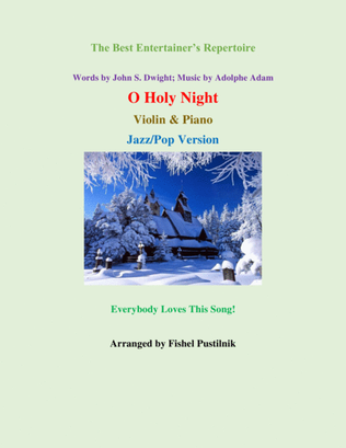 Book cover for "O Holy Night" for Violin and Piano
