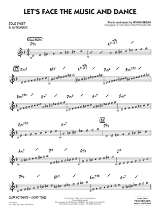 Book cover for Let's Face the Music and Dance (arr. Michael Philip Mossman) - Bb Solo Sheet