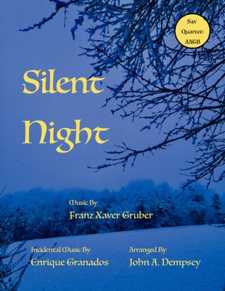 Book cover for Silent Night (Sax Quartet: AATB)