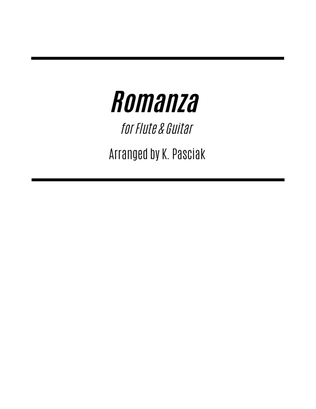 Book cover for Romanza (for Flute and Guitar)