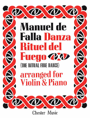 De Falla: Ritual Fire Dance From El Amor Brujo For Violin and Piano