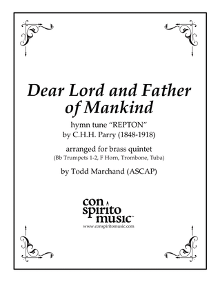 Dear Lord and Father of Mankind (REPTON) - brass quintet