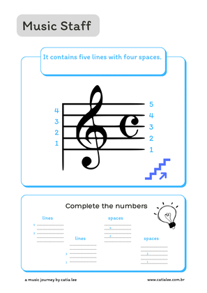 Book cover for Music Theory for Kids - Music staff