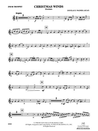 Book cover for Christmas Winds (Overture): 2nd B-flat Trumpet