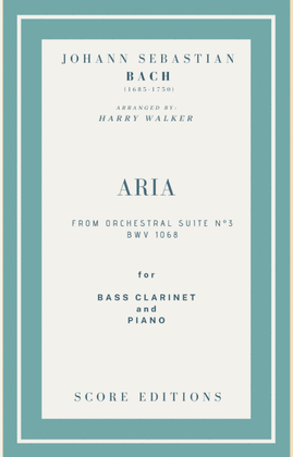 Book cover for Bach Air from Suite No.3 (for Bass Clarinet and Piano)