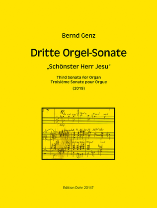 Dritte Orgel-Sonate "Schönster Herr Jesu" (2019)