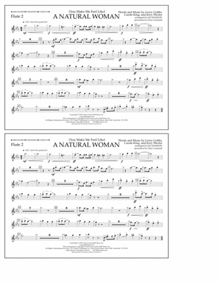 Book cover for (You Make Me Feel Like) A Natural Woman (arr. Jay Dawson) - Flute 2