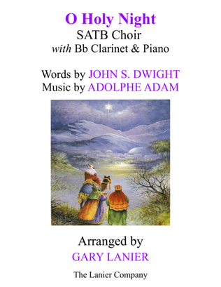 Book cover for O HOLY NIGHT (SATB Choir with Bb Clarinet & Piano - Score & Parts included)