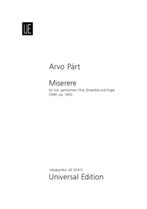 Book cover for Miserere