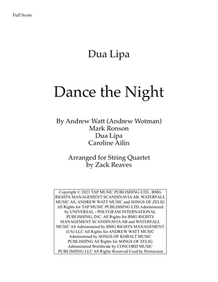 Book cover for Dance The Night