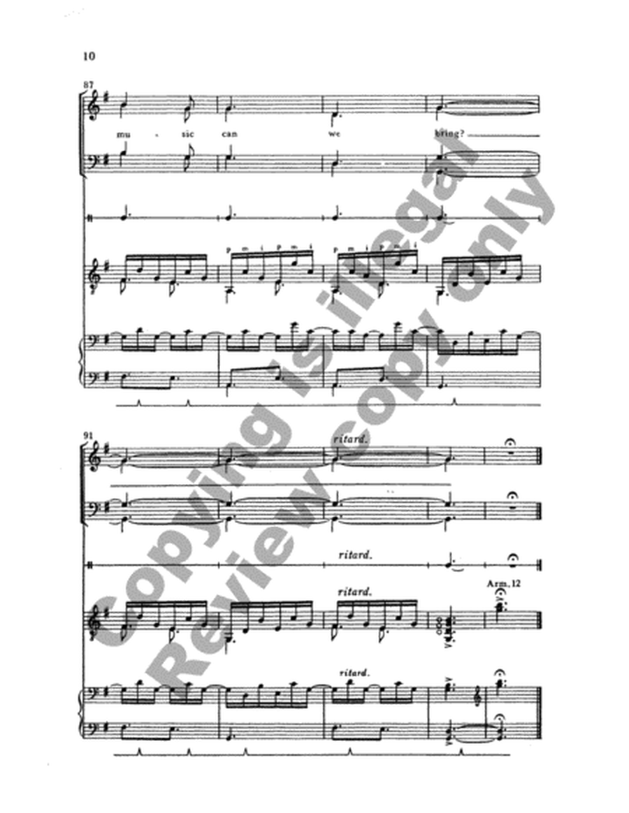 What Sweeter Music (Choral Score)