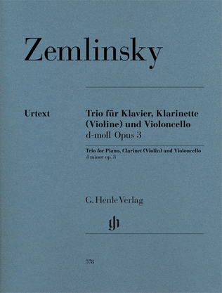 Trio for Piano, Clarinet (Violin) and Violoncello in D-minor Op. 3