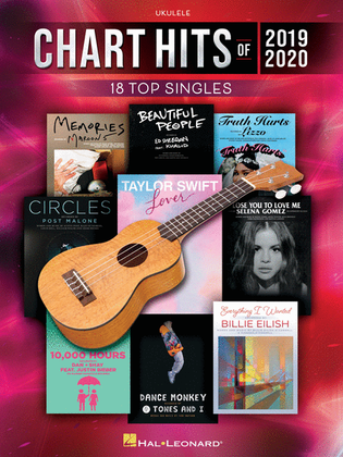 Book cover for Chart Hits of 2019-2020 for Ukulele
