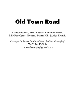 Book cover for Old Town Road (remix)