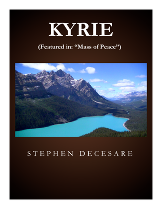 Book cover for Kyrie (from "Mass of Peace")