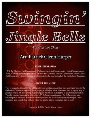 Book cover for Swingin' Jingle Bells - for Clarinet Choir