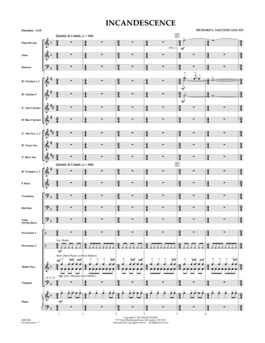 Incandescence - Full Score