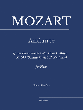 Book cover for ANDANTE (from Piano Sonata No. 16 in C Major, K. 545 as interpreted by Víkingur Ólafsson