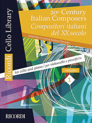 Book cover for 20th Century Italian Composers, Vol. 1