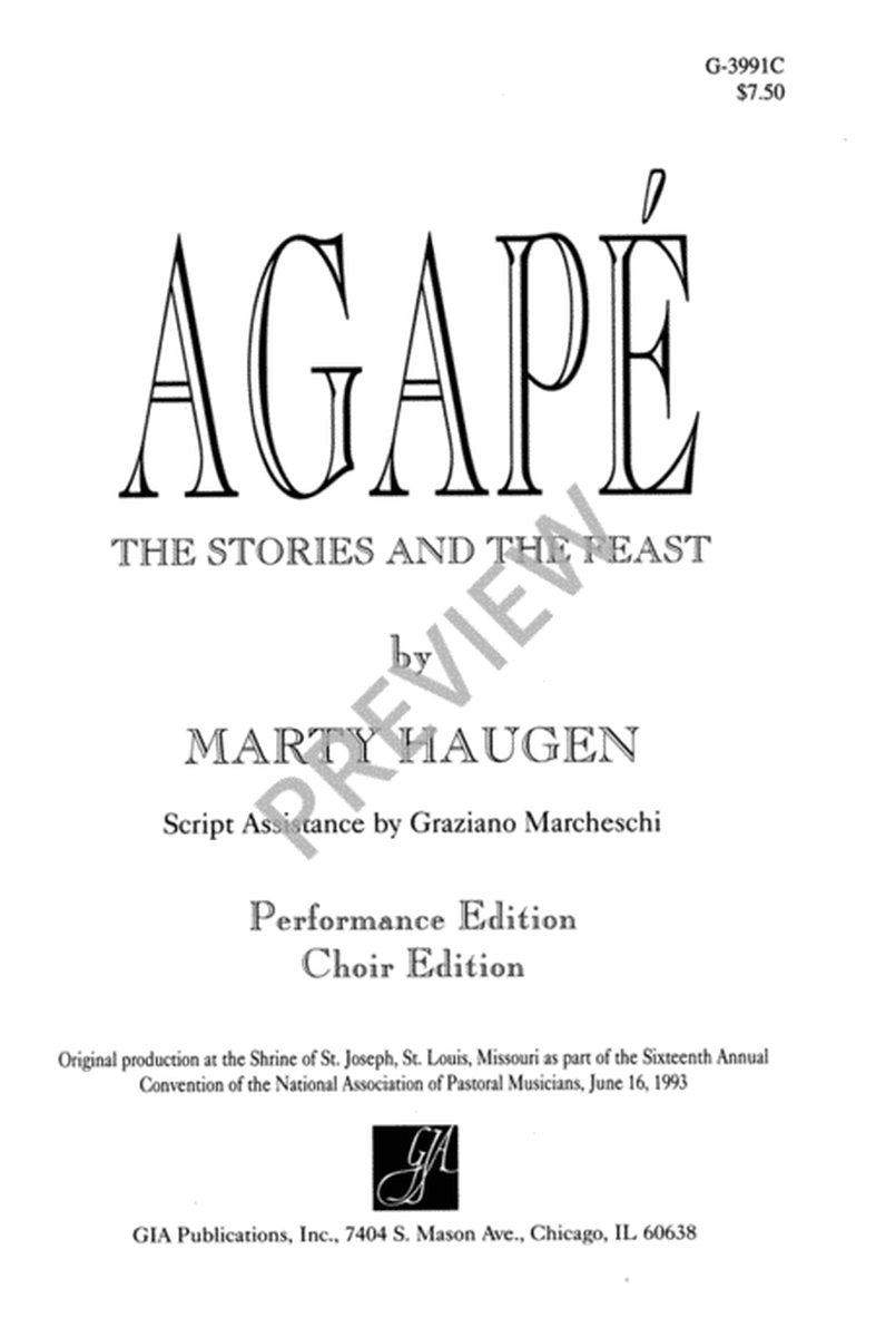 Agapé - Choir edition