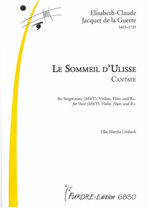 Book cover for Le Sommeil d'Ulisse. Odysseus' sleep. Cantata for MS/T, violin and B.c.