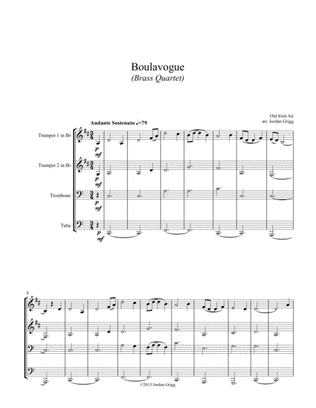 Book cover for Boulavogue (Brass Quartet)