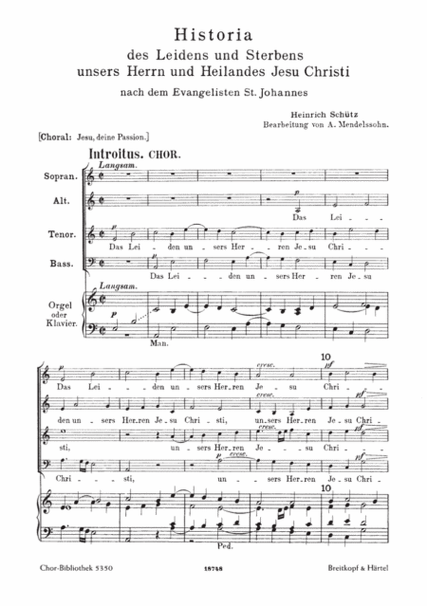 St. John Passion SWV 481