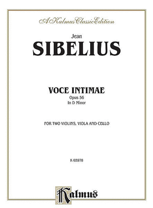 Book cover for Voces Intimae in D Minor, Op. 56