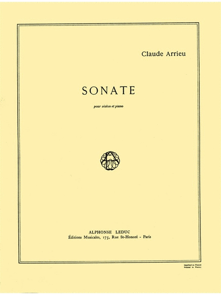 Sonate (violin & Piano)