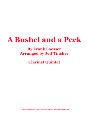 Book cover for A Bushel And A Peck