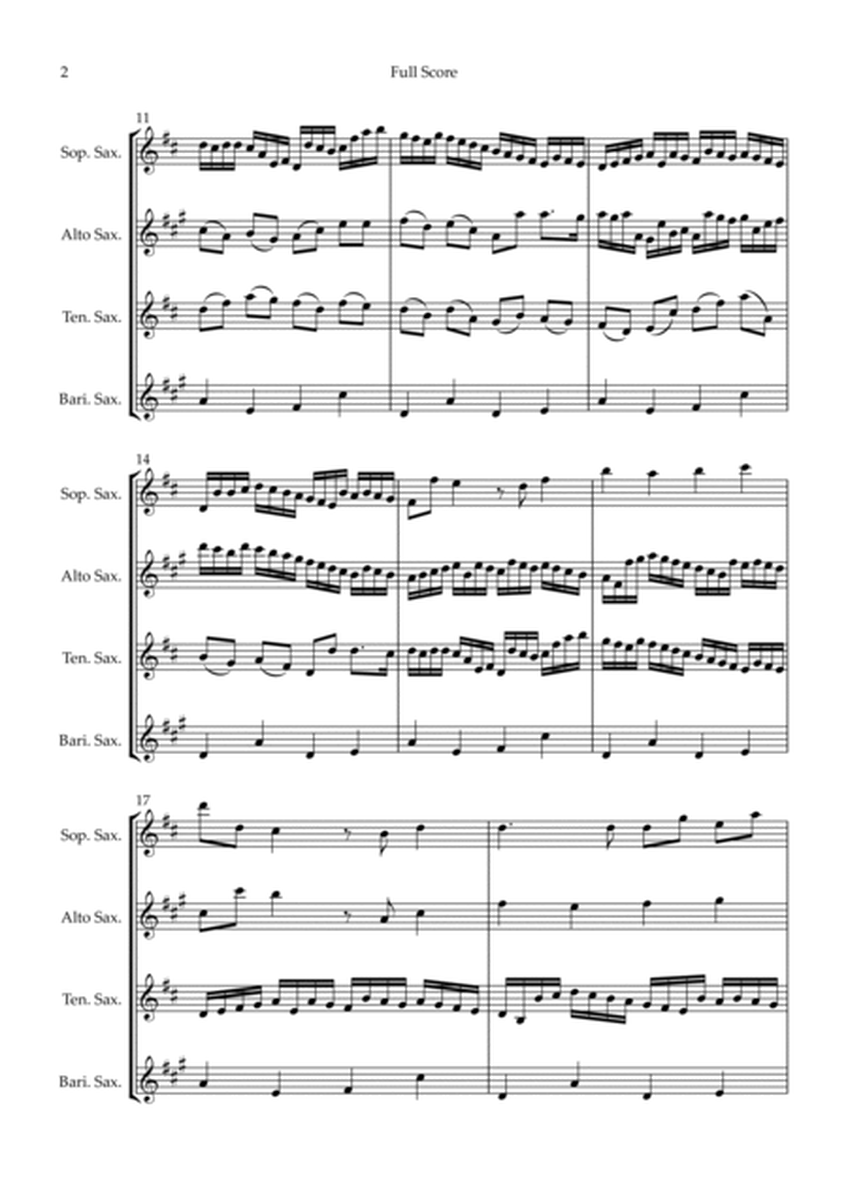 Canon - Johann Pachelbel (Wedding/Reduced Version) for Saxophone Quartet image number null