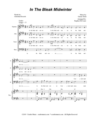 Book cover for In The Bleak Midwinter (Vocal Quartet - (SATB)