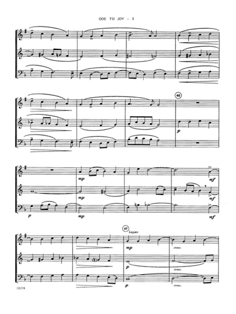 Ode To Joy - Full Score by Lloyd Conley Brass Ensemble - Digital Sheet Music