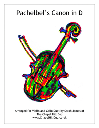 Book cover for Canon in D - Violin & Advanced Cello Part by The Chapel Hill Duo