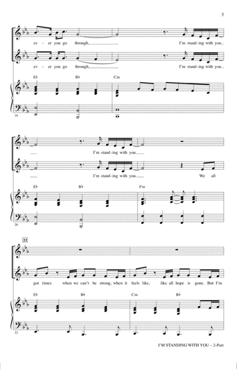 I'm Standing With You (from Breakthrough) (arr. Mac Huff)
