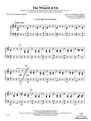 The Wizard of Oz, Suite from: Piano Accompaniment