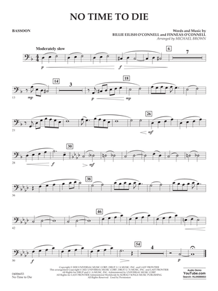 No Time to Die (from No Time To Die) (arr. Michael Brown) - Bassoon
