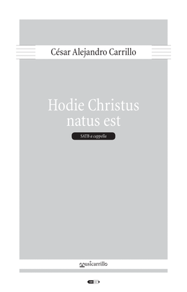 Book cover for Hodie Christus natus est