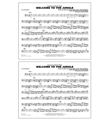Book cover for Welcome To The Jungle - 2nd Trombone