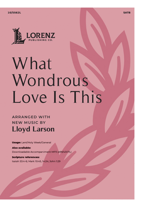 Book cover for What Wondrous Love Is This