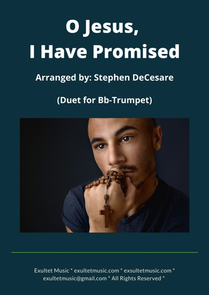 Book cover for O Jesus, I Have Promised (Duet for Bb-Trumpet)