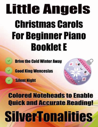 Book cover for Little Angels Christmas Carols for Beginner Piano Booklet E