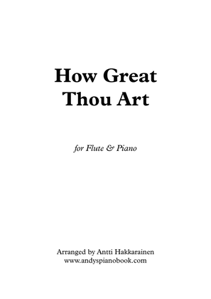 Book cover for How Great Thou Art - Flute & Piano