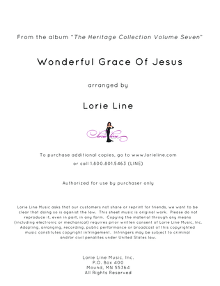 Book cover for Wonderful Grace Of Jesus
