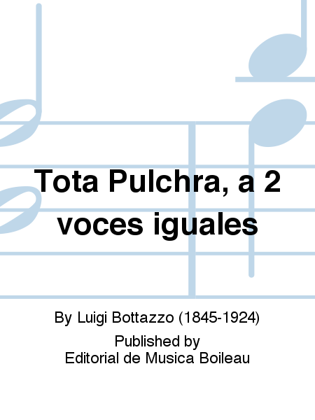 Tota Pulchra, a 2 voces iguales