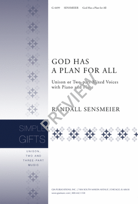 Book cover for God Has a Plan for All