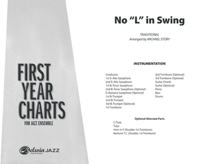 Book cover for No "L" in Swing: Score