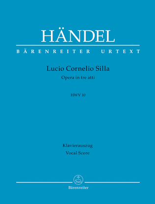 Book cover for Lucio Cornelio Silla, HWV 10